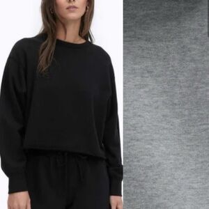 REIGNING CHAMP | Lightweight Terry Cut-off Crewneck Heather Grey